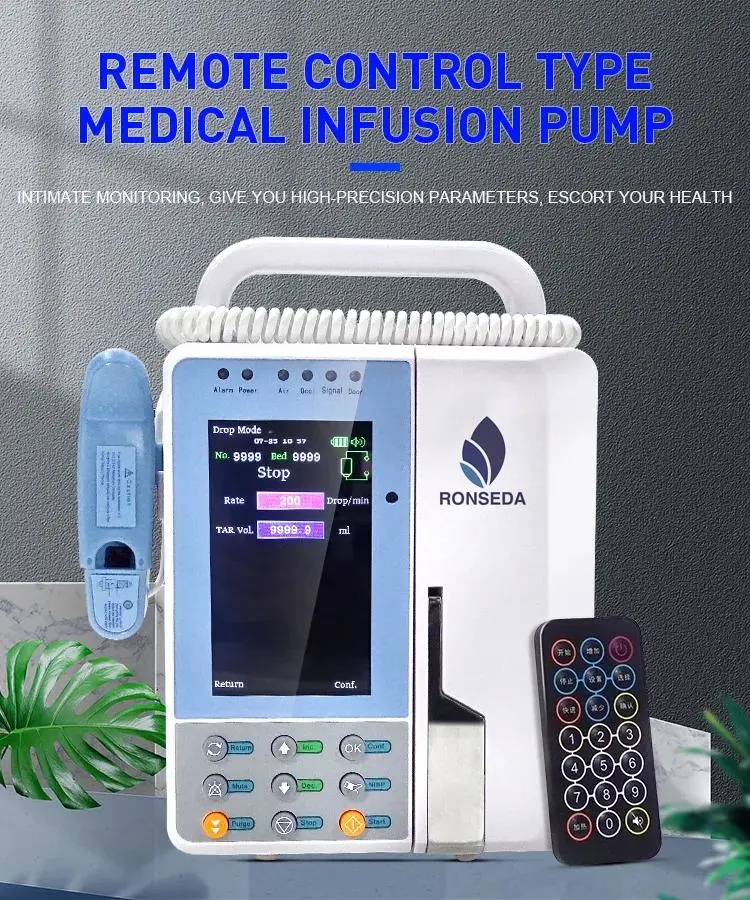 4.3 Inch Portable Infusion Pump Hospital for Sale High-Precision Injection Syringe Infusion Pump