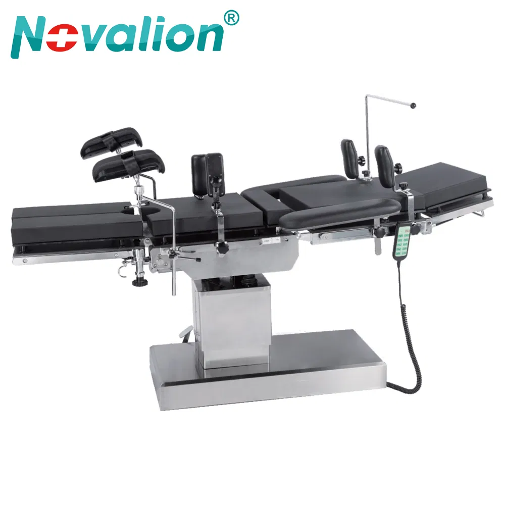 Adjustable Stainless Steel Mobile Hydraulic Surgical Operating Table for Ot Room