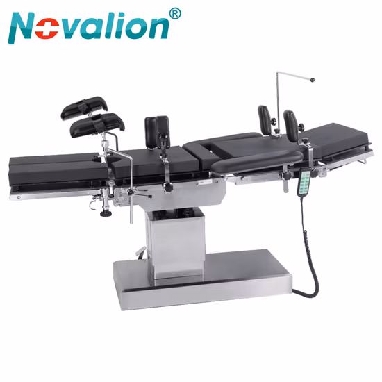 Adjustable Stainless Steel Mobile Hydraulic Surgical Operating Table for Ot Room