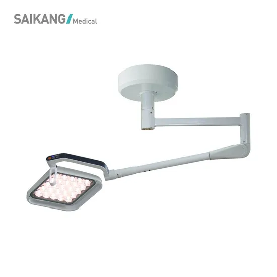 Sk-Lld7050A Saikang Double Dome Ceiling Shadowless Medical Examination Surgical Mobile LED Operating Lamp with Battery